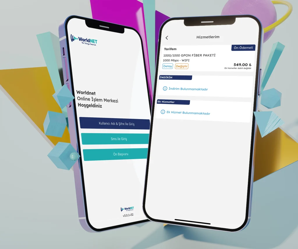 worldnet mobil uygulama yayında